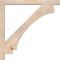 Ekena Millwork Imperial Block Smooth Bracket w/ Offset Brace, Douglas Fir, 5 1/2"W x 48"D x 48"H BKT0604X48X48IMP05SDF - alternate 3